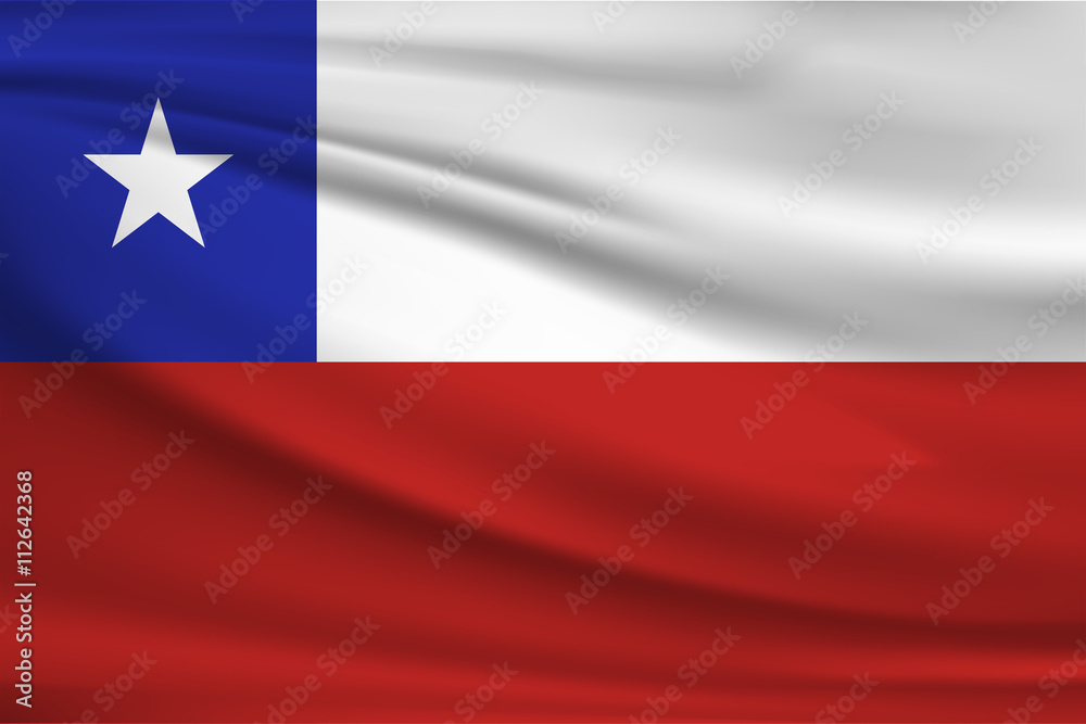 The national flag of Chile The national flag of Chile