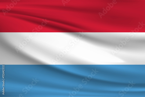 The national flag of Luxemburg