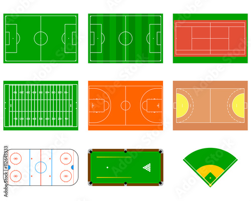 Sport fields. Can be used for demonstration, education, strategic planning and other proposes