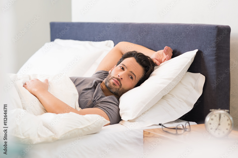Man lying in bed Man lying in bed