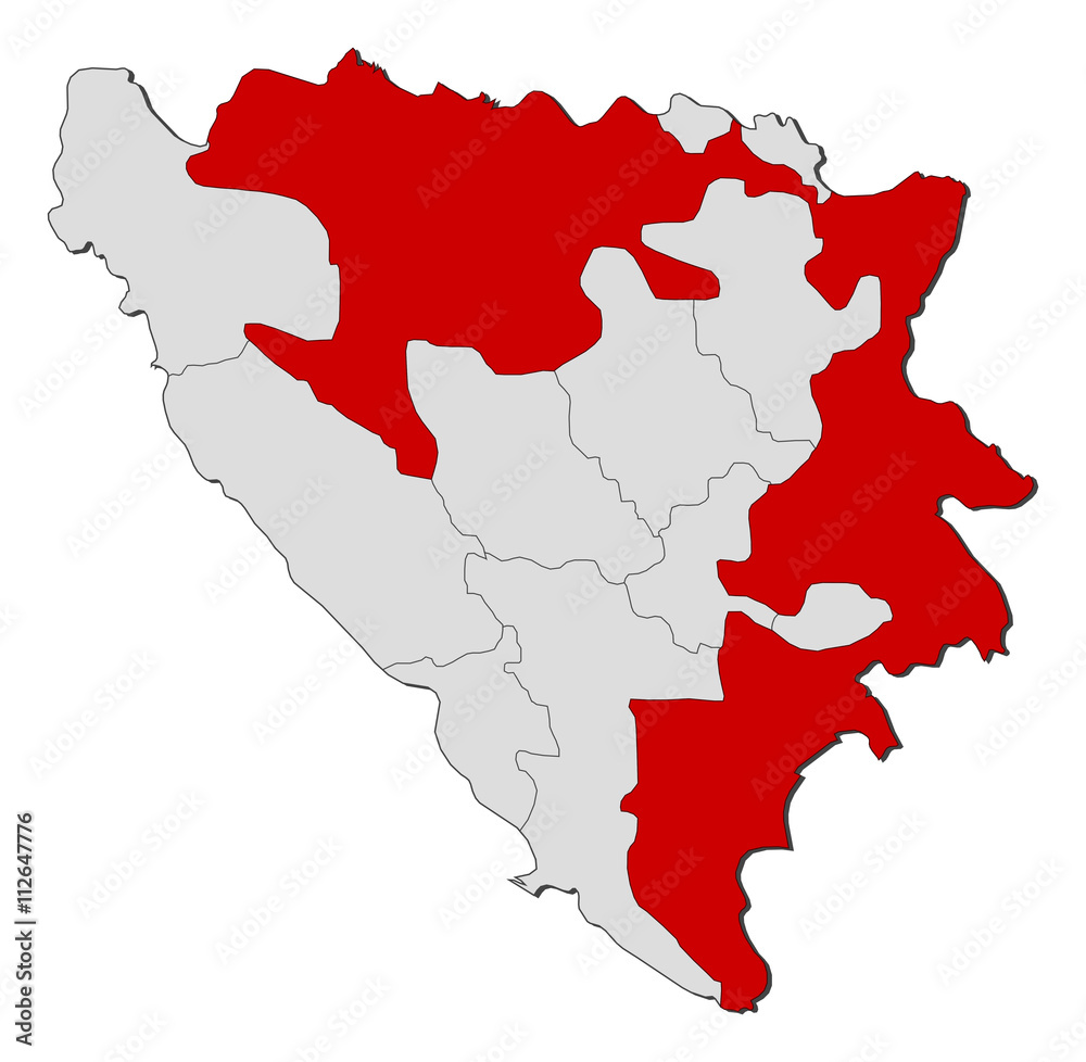 Map - Bosnia and Herzegovina, Republika Srpska Map - Bosnia and Herzegovina, Republika Srpska