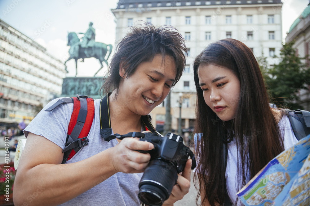 Young Asian Tourists