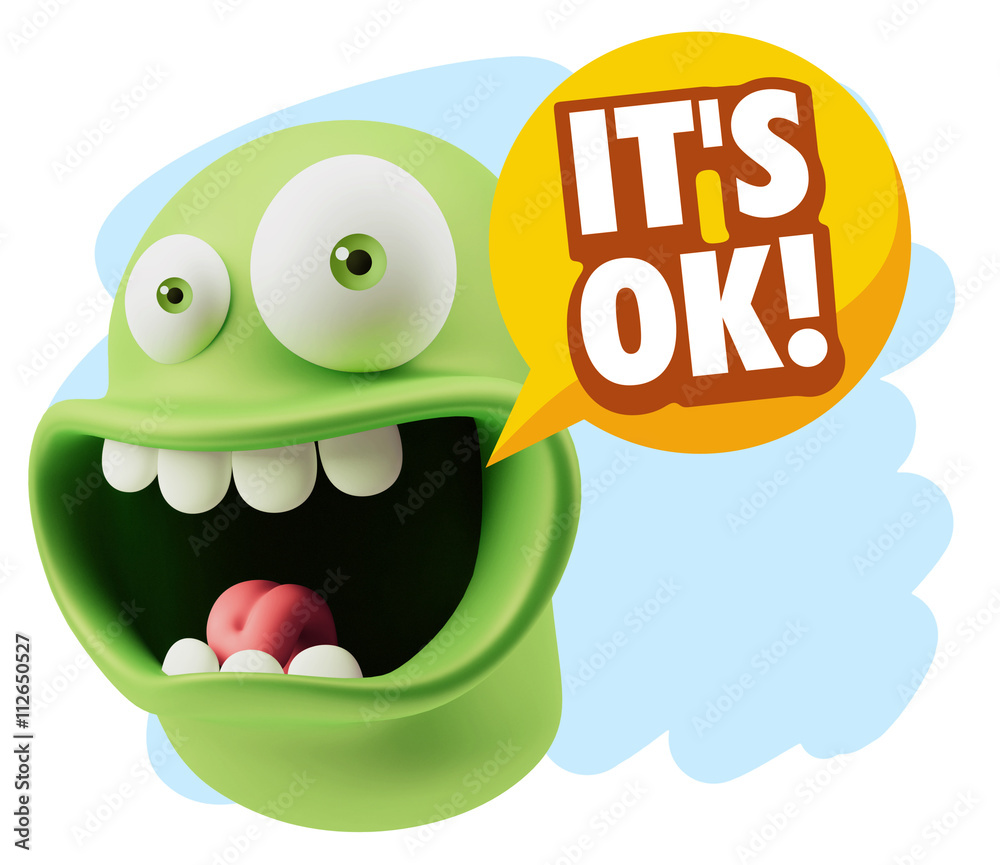 3d Illustration Laughing Character Emoji Expression saying It's 3d Illustration Laughing Character Emoji Expression saying It's