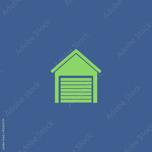 Garage icon. Modern design flat style icon