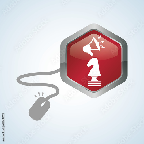 Marketing online design. ecommerce icon. Isolated illustration , vector