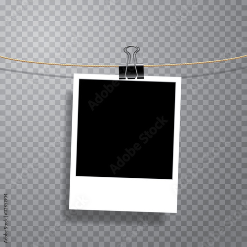 one photo on clip