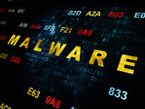 Security concept: Malware on Digital background