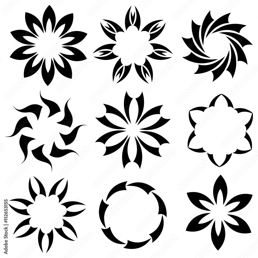 Abstract ornament set Abstract ornament set