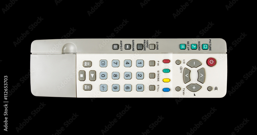 TV remote control isolated TV remote control isolated
