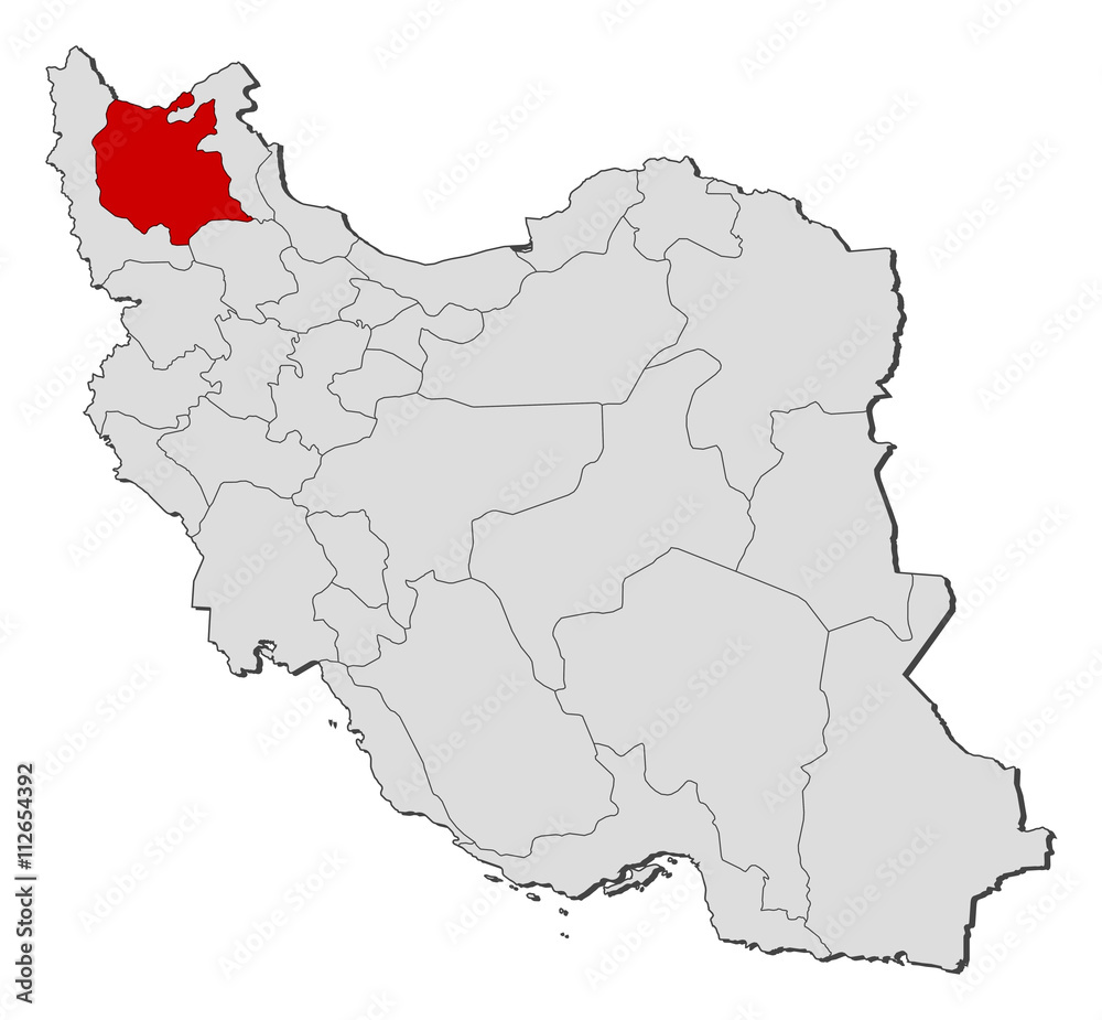 Map - Iran, East Azerbaijan Map - Iran, East Azerbaijan
