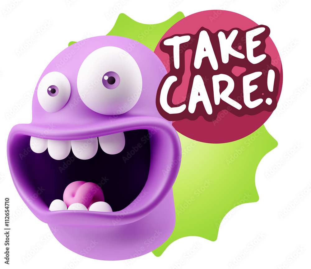 3d Illustration Laughing Character Emoji Expression saying Take 3d Illustration Laughing Character Emoji Expression saying Take