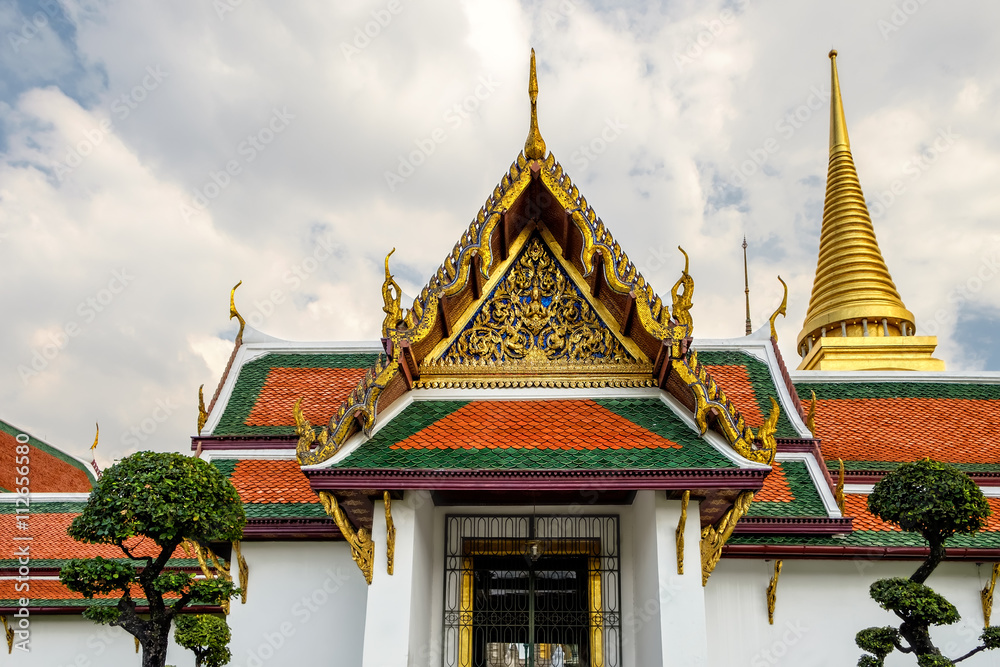 Wat Phra Kaew - Temple of the Emerald Buddha, Bangkok, Thailand.