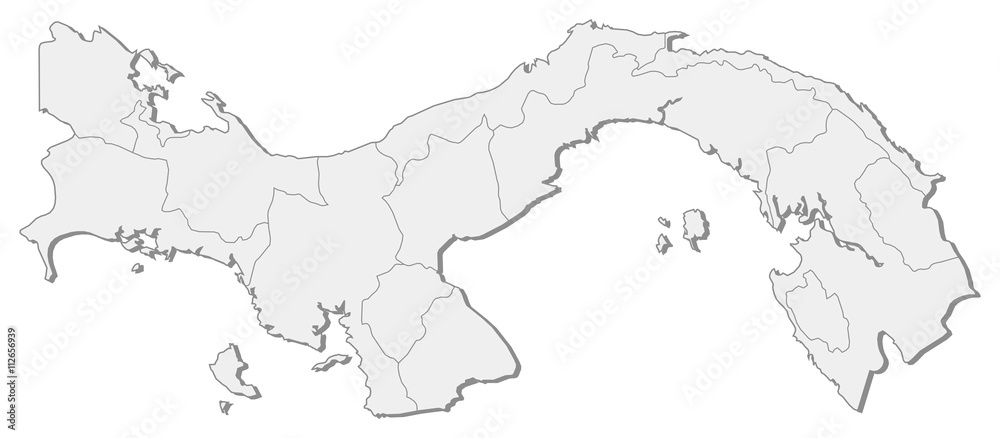 Fototapeta premium Map - Panama