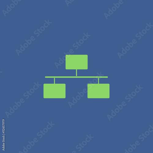 Local area network icon. Flat