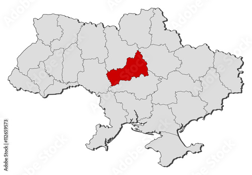 Map - Ukraine, Cherkasy