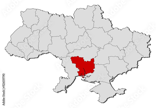 Map - Ukraine, Mykolaiv