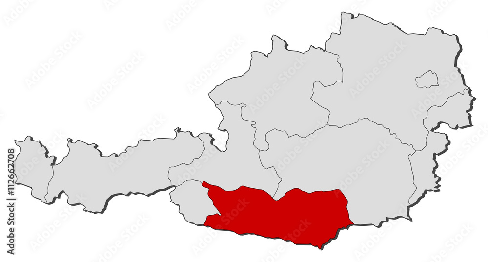 Map - Austria, Carinthia