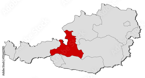 Map - Austria, Salzburg