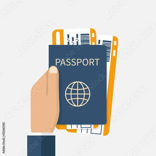 Man holds passport