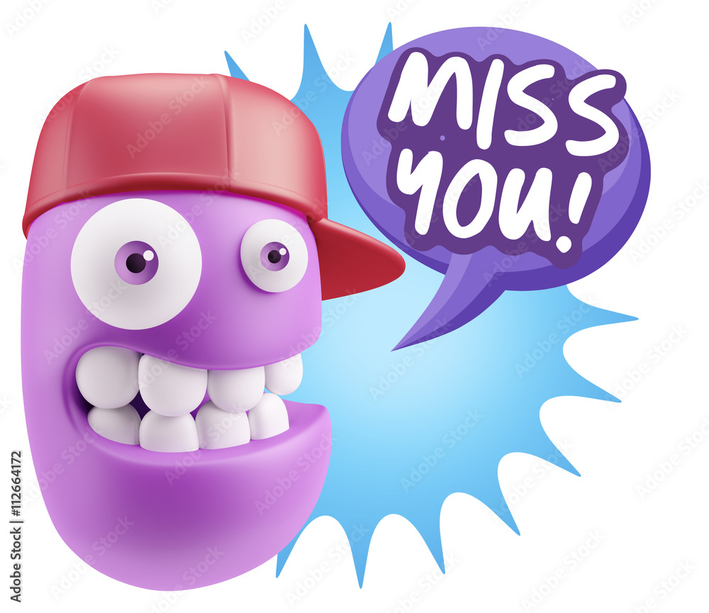 3d Illustration Laughing Character Emoji Expression saying Miss 3d Illustration Laughing Character Emoji Expression saying Miss