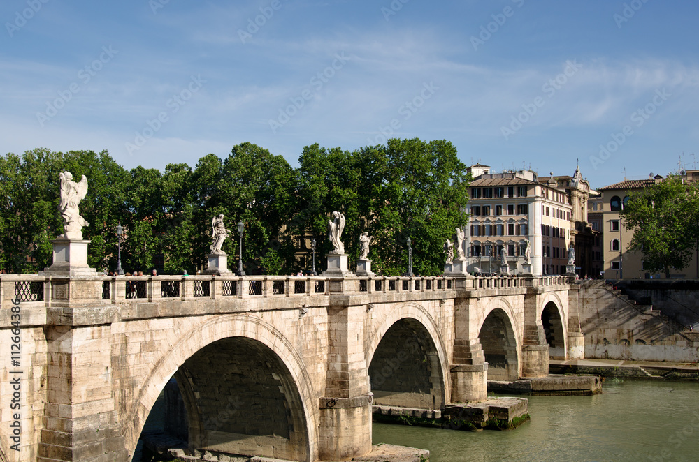 Bridge Sant'Angelo Rome Italy