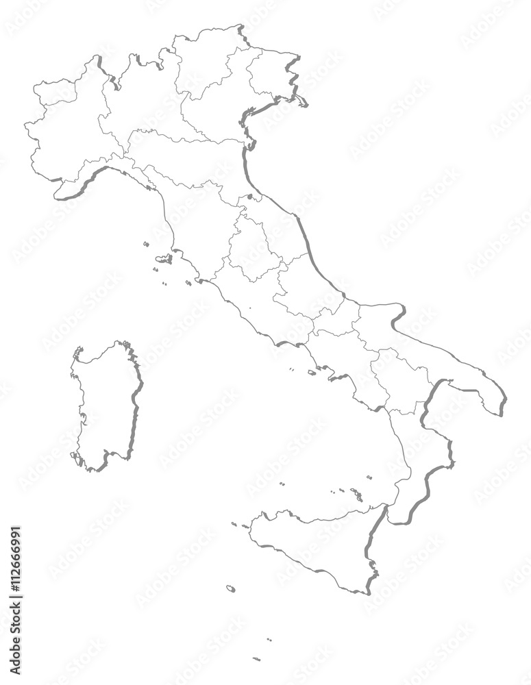 Fototapeta premium Map - Italy