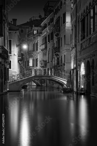 Fototapeta B & W Zdjęcie Venice at Night