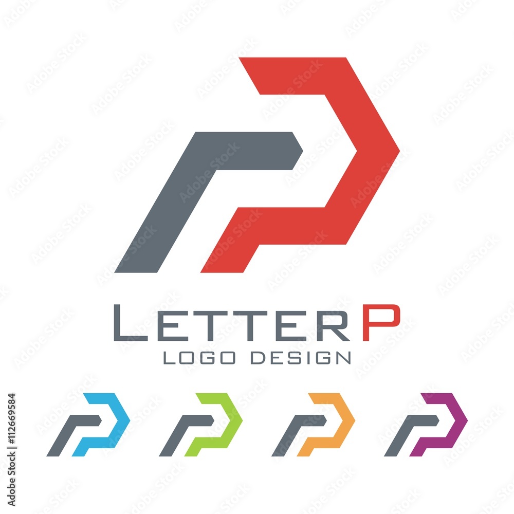 Letter P Logo Design Hexagon Concept Letter P Logo Design Hexagon Concept