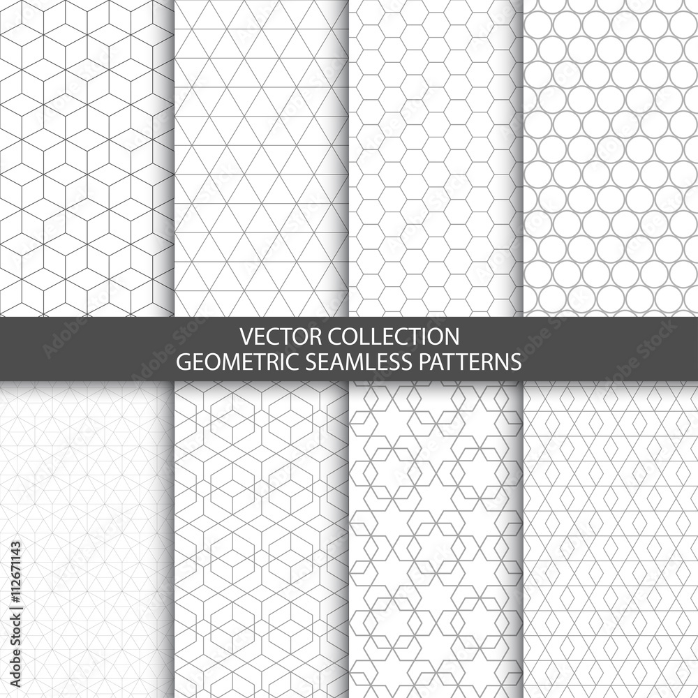 Geometric ornamental patterns. Geometric ornamental patterns.