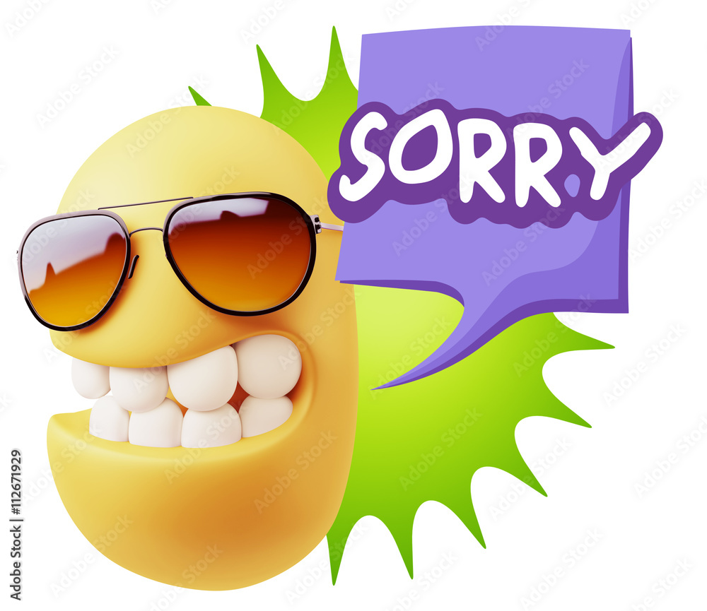 3d Illustration Laughing Character Emoji Expression saying Sorry 3d Illustration Laughing Character Emoji Expression saying Sorry