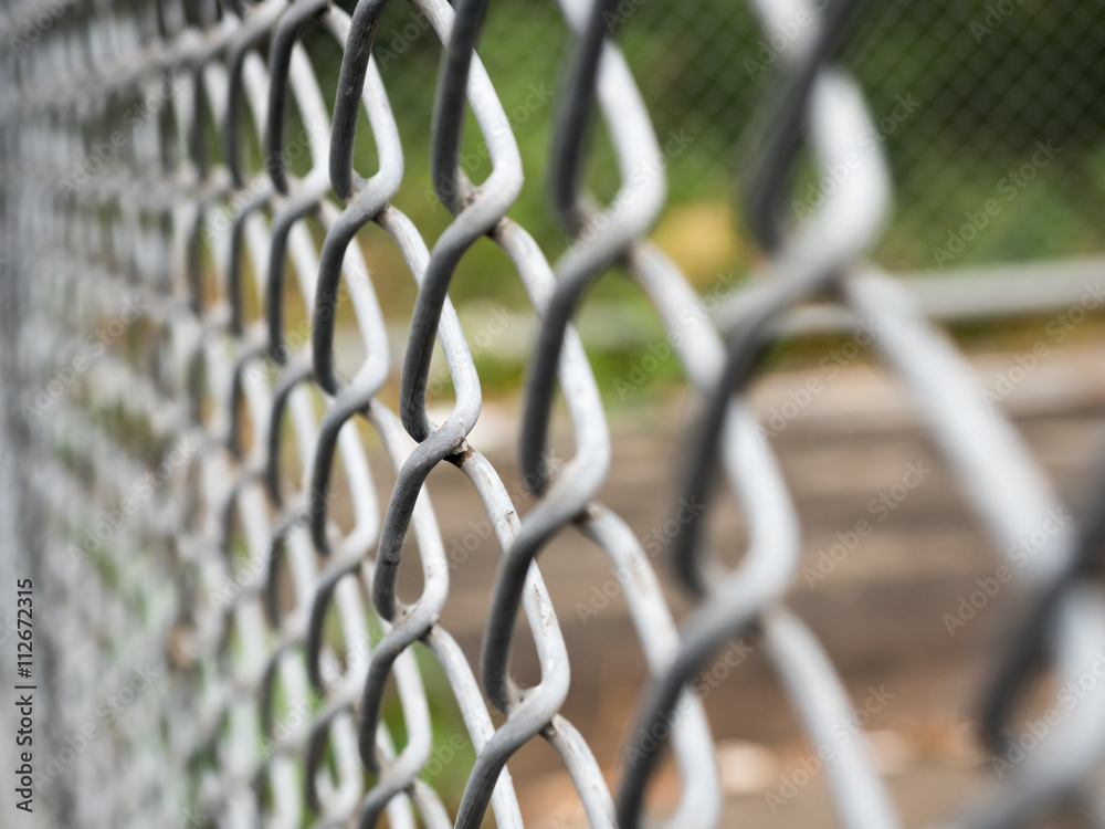 Steel cage - selective focus Steel cage - selective focus