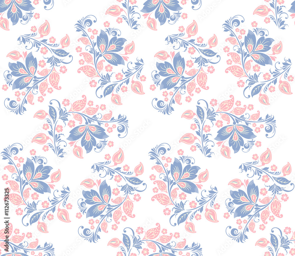 Romantic seamless floral pattern. Seamless pattern can be used for wallpaper, pattern fills, web page backgrounds, surface textures. vector background. Eps 8
