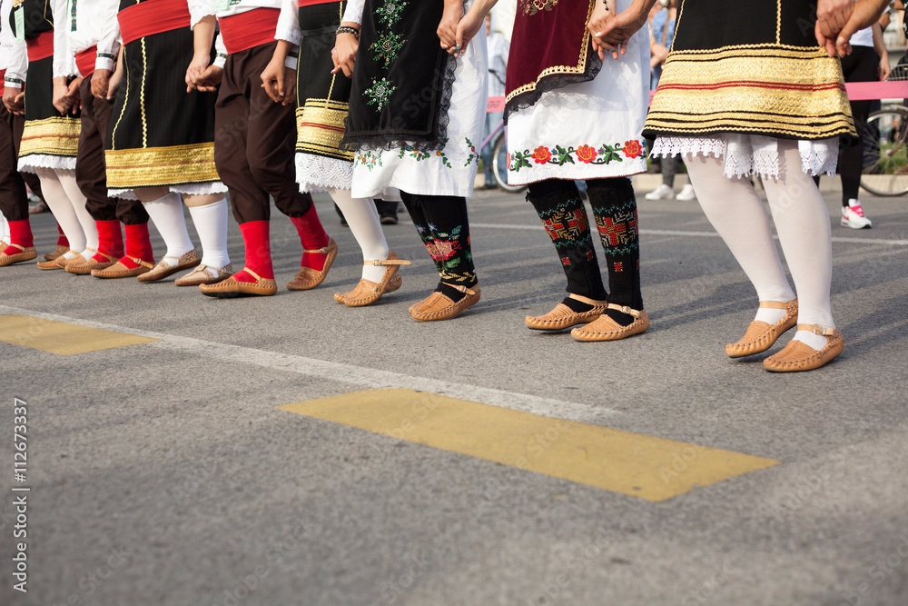 Novi Sad, Sebia: 4. October 2015. Folklore group from Serbia Novi Sad, Sebia: 4. October 2015. Folklore group from Serbia