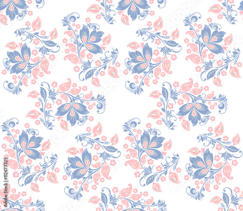 Romantic seamless floral pattern. Seamless pattern can be used for wallpaper  pattern fills  web page backgrounds  surface textures. vector background. Eps 8