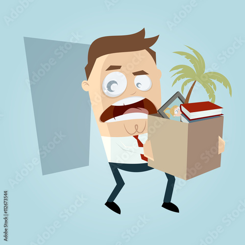 angry employee quit his job