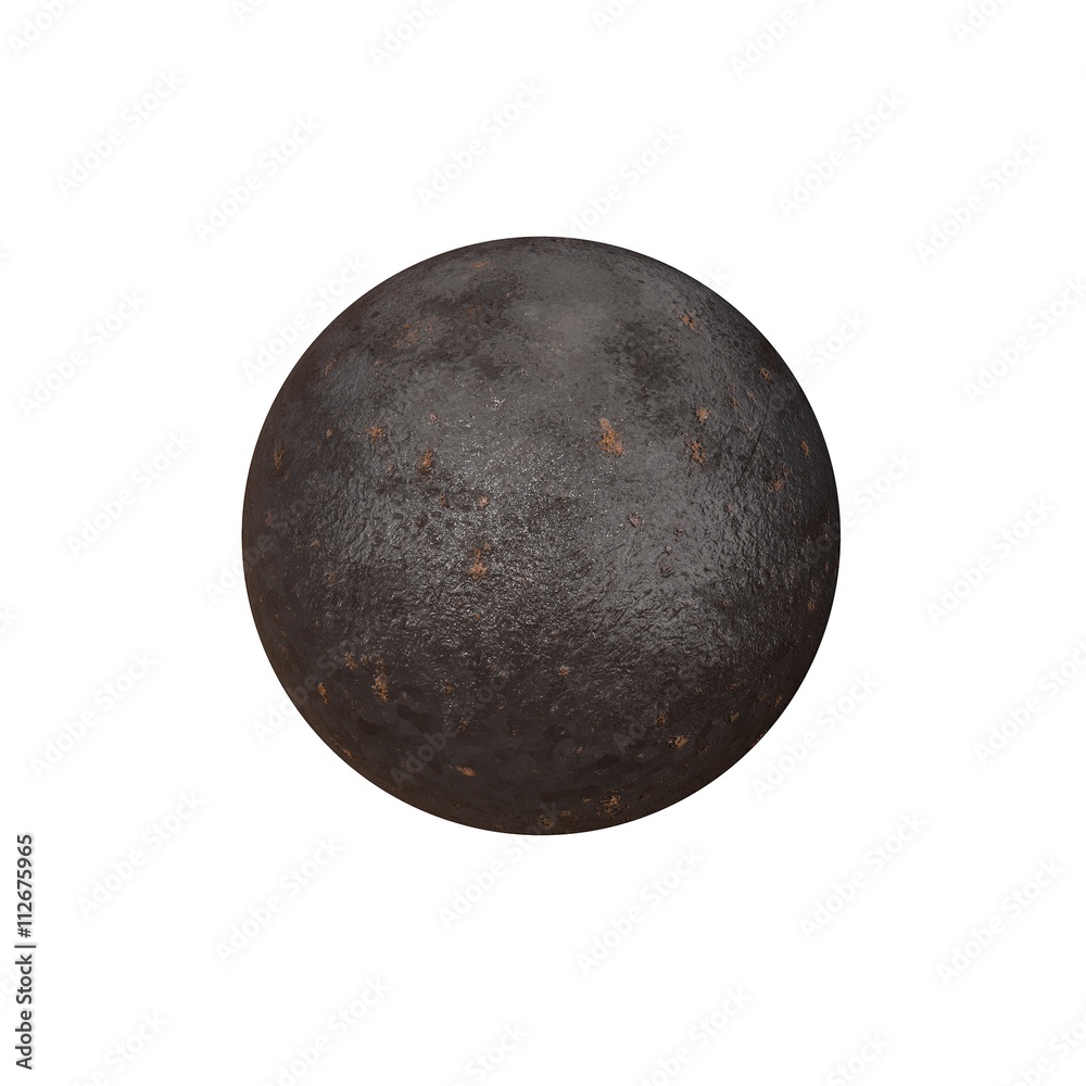 Metallic sphere isolated on white background. Metallic sphere isolated on white background.