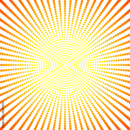 Abstract dotted lines starburst & sunburst background, vector design.