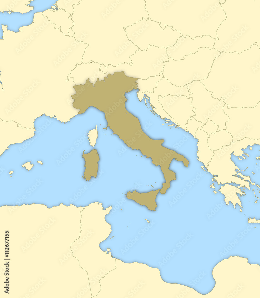 Obraz premium Map - Italy