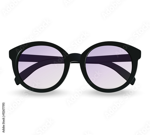 Sunglasses realistic icon. Vector