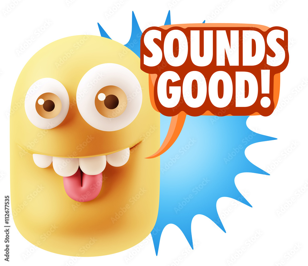 3d Illustration Laughing Character Emoji Expression saying Sound 3d Illustration Laughing Character Emoji Expression saying Sound
