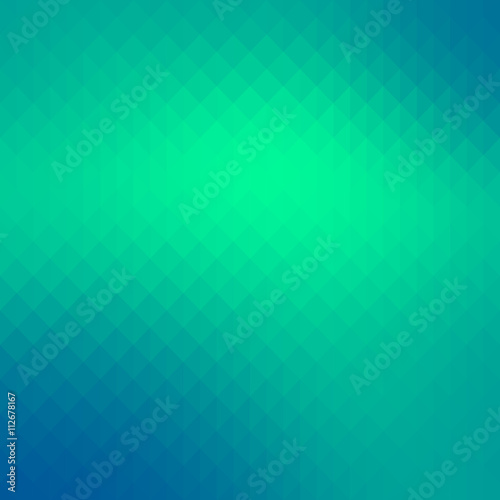 Abstract turquoise gradient art geometric background with soft color tone.