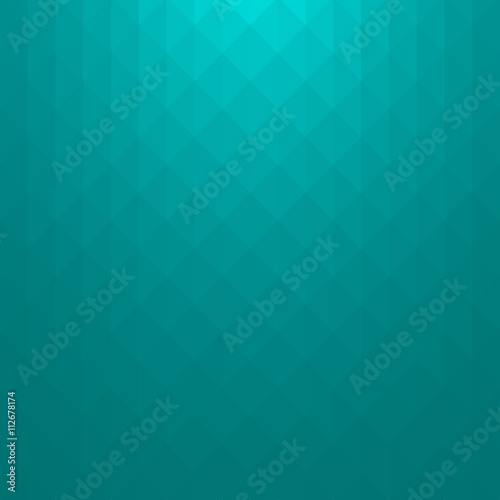 Abstract turquoise gradient art geometric background with soft color tone.