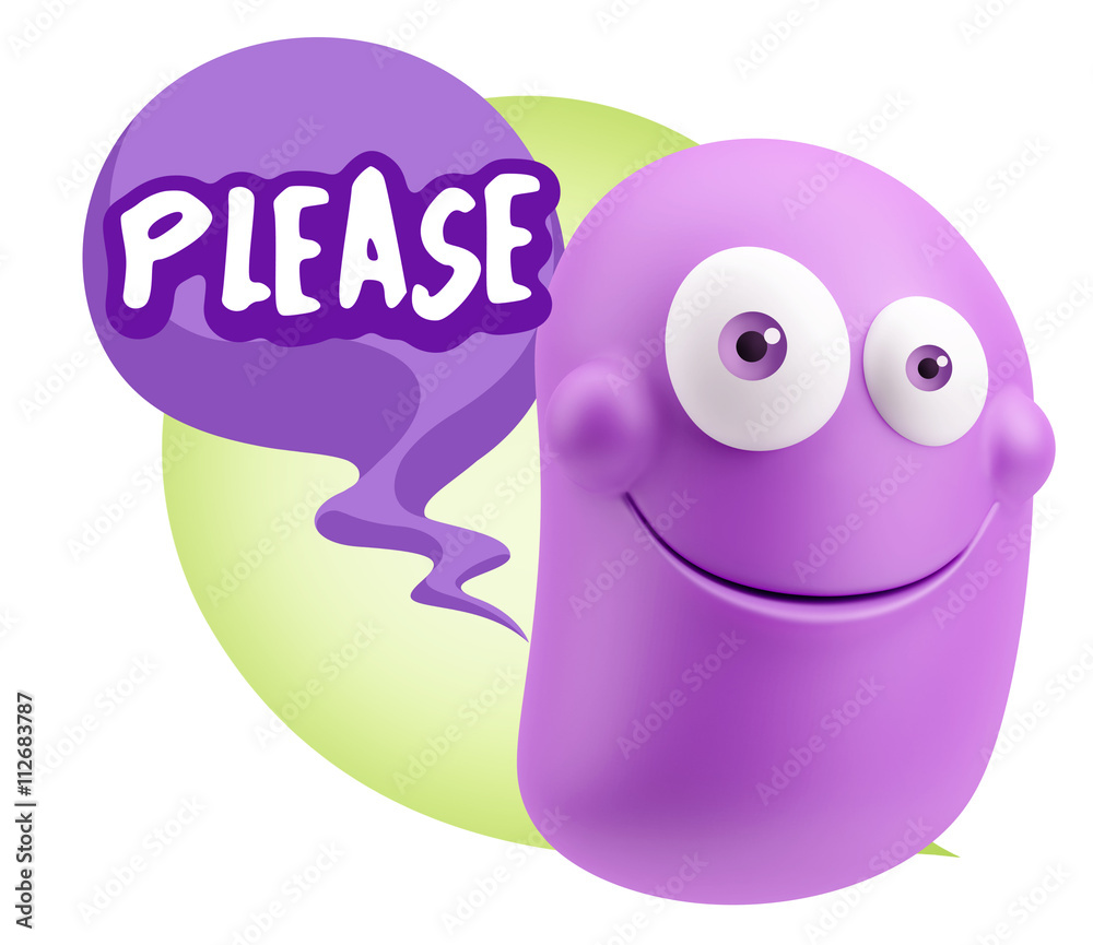 3d Illustration Laughing Character Emoji Expression saying Pleas 3d Illustration Laughing Character Emoji Expression saying Pleas