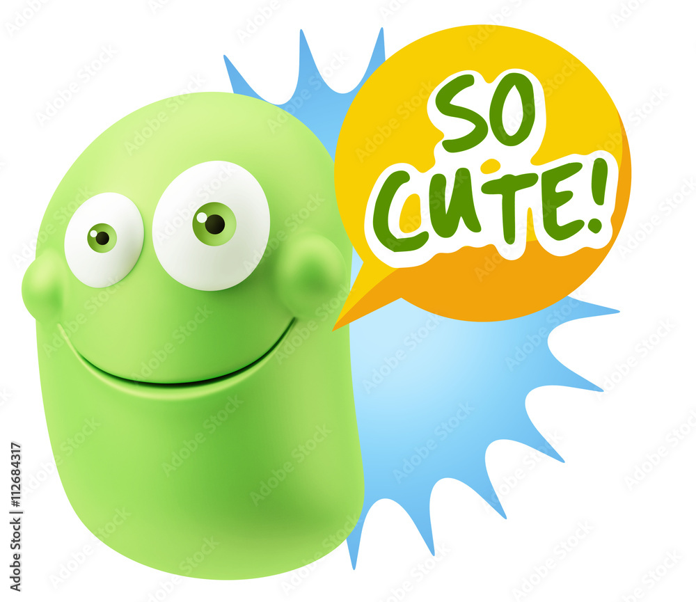 3d Illustration Laughing Character Emoji Expression saying So Cu 3d Illustration Laughing Character Emoji Expression saying So Cu