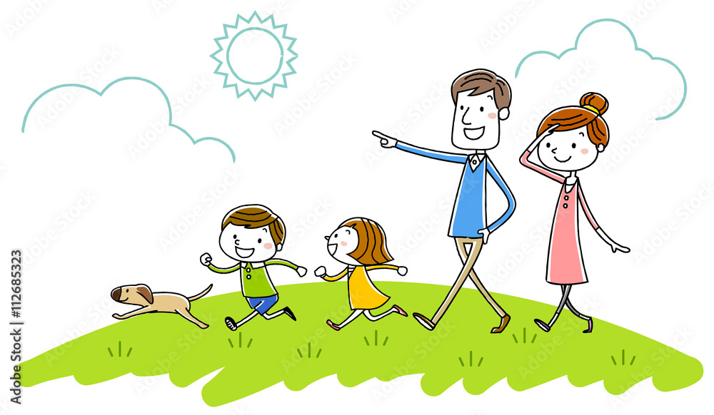 イラスト素材 家族 ピクニック Stock Vector Adobe Stock