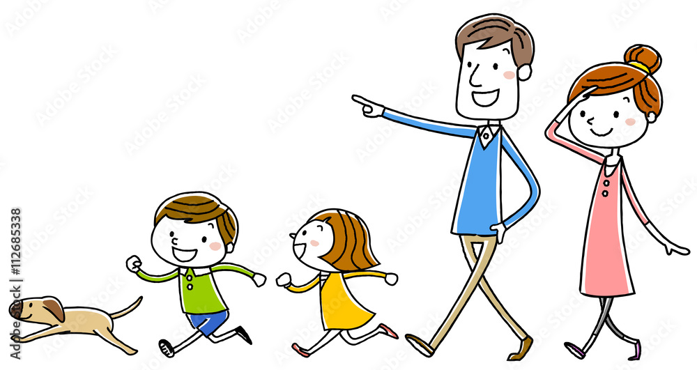 イラスト素材 家族 散歩 Stock Vector Adobe Stock イラスト素材 家族 散歩 Stock Vector Adobe Stock