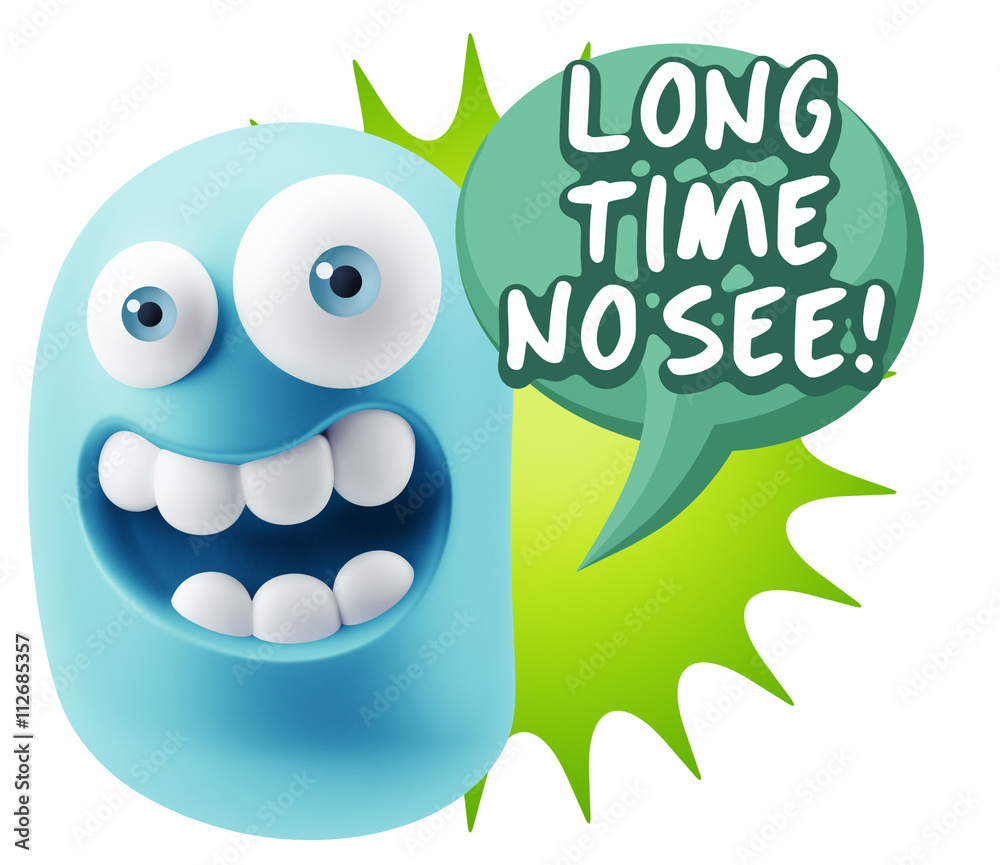 3d Illustration Laughing Character Emoji Expression saying Long 3d Illustration Laughing Character Emoji Expression saying Long