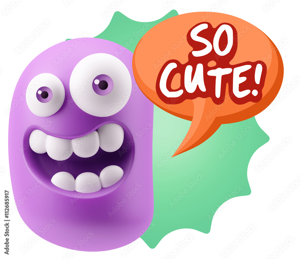 3d Illustration Laughing Character Emoji Expression saying So Cu 3d Illustration Laughing Character Emoji Expression saying So Cu