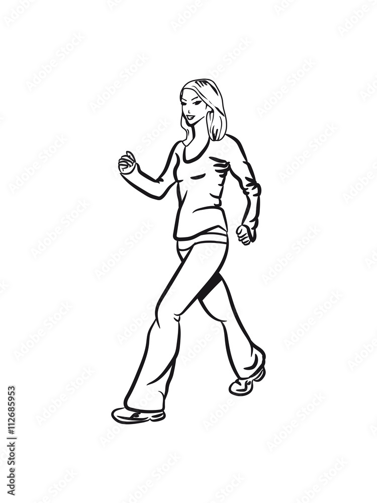 walking walking woman sport