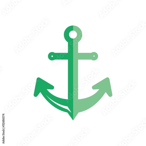icon tools logo anchor sailor design vector